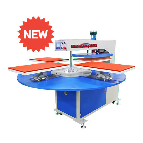 4 Station Hydraulic Turntable Heat Press Machine (16" × 24")