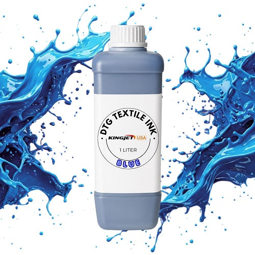 Kingjet Royal Blue DTG Ink - Rich Navy & Indigo Tones (1000ml)