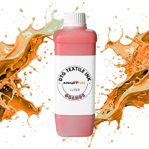 Kingjet Extended Gamut Orange DTG Ink - Vibrant Sunset & Brand Color (1000ml)