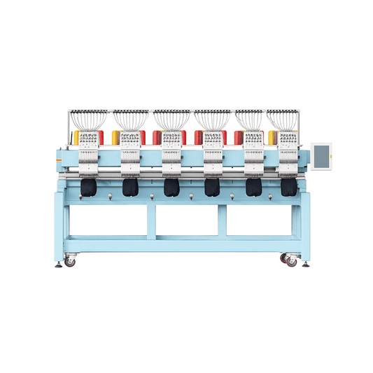 Kingjet USA 6 head embroidery machine 15  needle cap tshirt automatic embroidery machine
