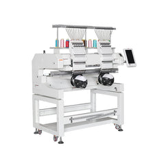 Kingjet USA 2 Head Embroidery Machine 15 Needle Cap T-shirt Automatic Sewing Machines