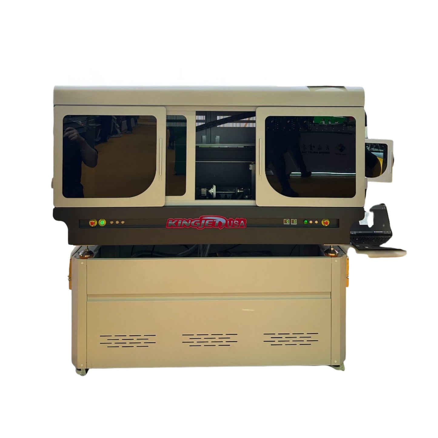 KINGJET KJ-R001-FC Cylinder UV Printer with Toshiba CF3 Printhead