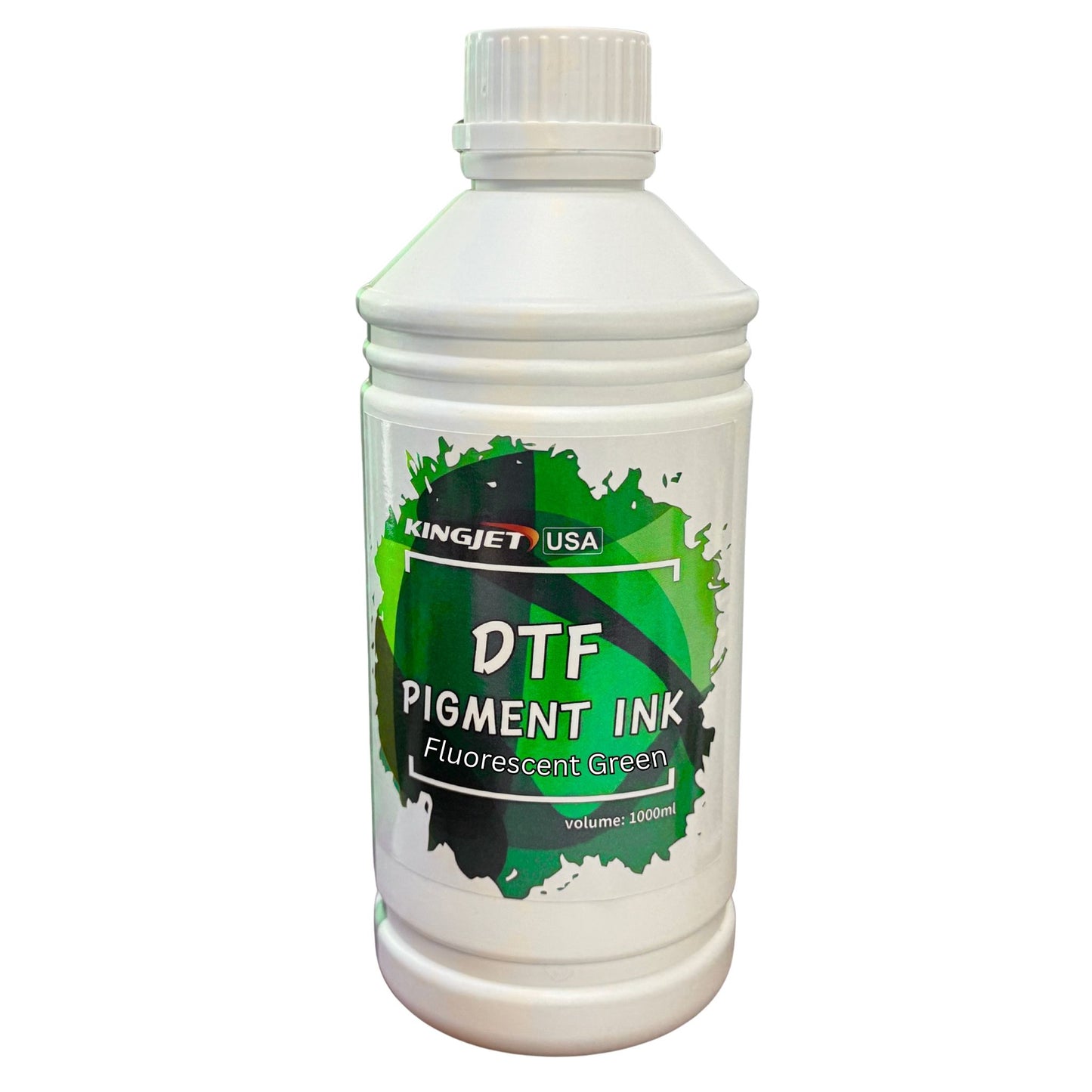 KINGJET USA FLUORESCENT GREEN DTF INK FG (1 Liter)