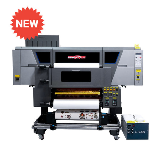 KingJet USA KJ-600-GUV Gold Stamping UV DTF Printer