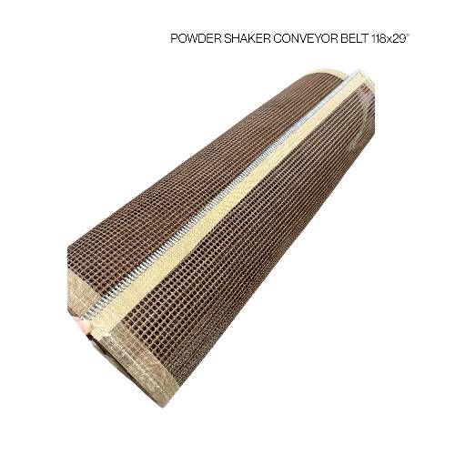 POWDER SHAKER CONVEYOR BELT 118x29''
