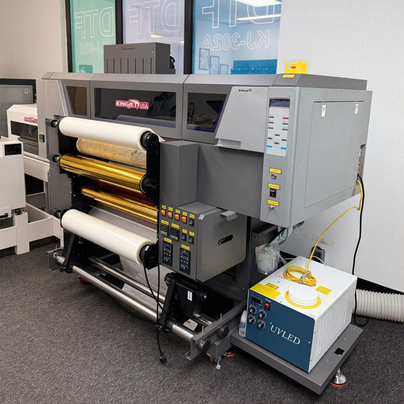 KingJet USA KJ-600-GUV Gold Stamping UV DTF Printer